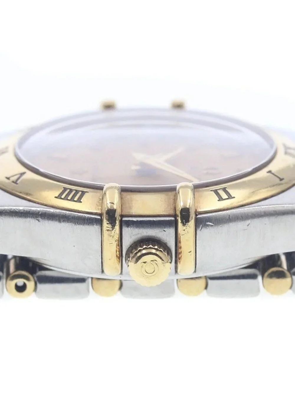 OMEGA Constellation 1372.10 harf bar gold Dial Quartz Ladies Watch_938352